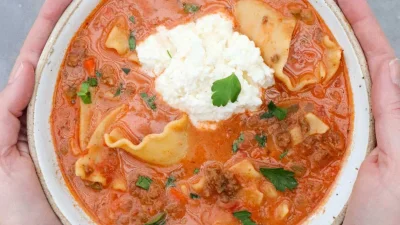 Easy One Pot Lasagna Soup