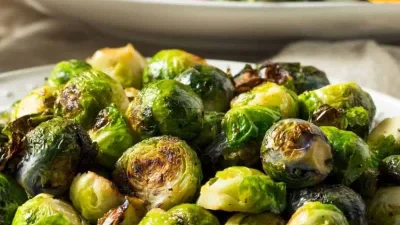 Roasted Brussels Sprouts with Parmesan Cheese