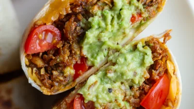 High Protein Vegetarian Burritos
