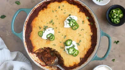 Chili Cornbread Casserole