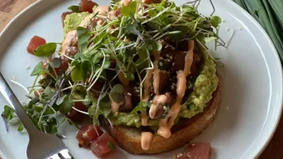 Avocado Tuna Poke Toast