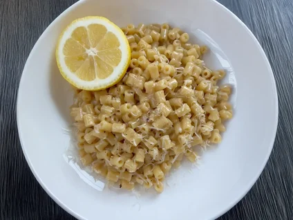 One Pot Creamy Lemon Ditalini Pasta